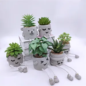 2022 nouveau design plantes en plastique plantes succulentes artificielles plante succulente artificielle en pot pour la décoration