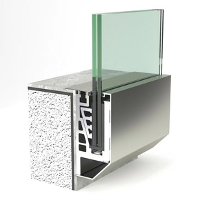 Balaustra in Vetro Senza Telaio, Recinzione in Vetro Temperato Laminato, Ringhiera in Vetro per <span class=keywords><strong>Balcone</strong></span> - Product Image 1