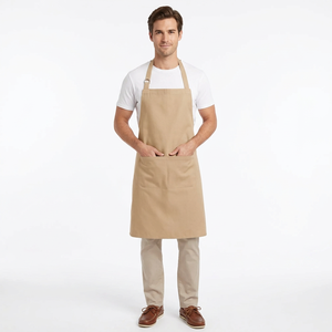 Delantal de Lona Resistente para Barbacoa con Múltiples Bolsillos para Herramientas, Correa Ajustable, Ideal para Asar al Aire Libre, Uniformes de Hotel, Delantal Unisex - Product Image 1