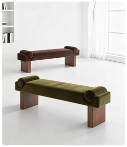 Banc de canapé de style vintage, meubles de salon, ottoman multifonctionnel, entrée, chambre à coucher, banc de bout de lit, banc long haut de gamme - Product Image 1