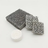 Filtre en mousse céramique SiC pour le moulage de plaques céramiques industrielles, services de découpe et de pliage, élimination des inclusions