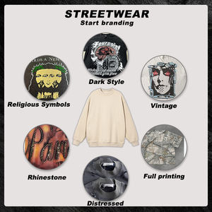 Logo personalizzato 230 260 T-shirt in cotone con stampa semplice a manica lunga da 320gsm Waffle Waffle da <span class=keywords><strong>uomo</strong></span> - Product Image 6