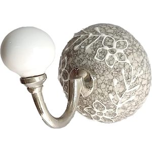 PARIJAT Handicraft Ceramic <b>Wall</b> <b>Hook</b> Hanger Hand Painted Multi-Color <b>Key</b> Holder Hat/Clothes Hangings Bathroom Hardware (Model - Product Image 1