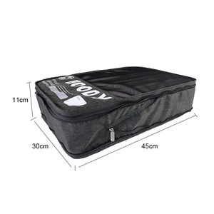 Organisateur de valise de voyage léger personnalisé, cubes de rangement pour bagages en polyester durable avec dessus en maille, lot de 4 cubes de compression - Product Image 4