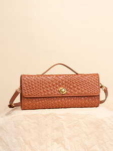 Sac à bandoulière tissé à la main en gros <span class=keywords><strong>d</strong></span>'usine, pochette <span class=keywords><strong>de</strong></span> <span class=keywords><strong>soirée</strong></span> élégante à texture raffinée, portefeuille bandoulière pour femme - Product Image 5