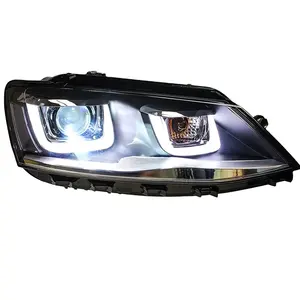 Head Lamp For Car VW Jetta 2012-2014 Jetta Mk6 Headlights Fog Lights Day Running Light DRL H7 LED