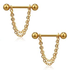 Jachon – boucles d'oreilles en acier inoxydable, bijoux pour piercing de nez, anneaux de nez, langue, ongles, bijoux pour ongles de poitrine - Product Image 4