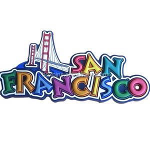 Imán de Refrigerador de PVC de Recuerdo de <span class=keywords><strong>San</strong></span> Francisco, Estados Unidos - Product Image 1