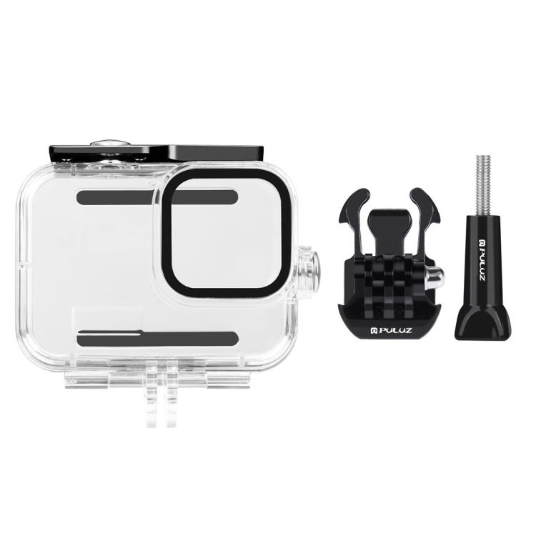For <strong>GoPro</strong> <strong>HERO13</strong>/12/11/10/9 Black Action Sports <strong>Camera</strong> PULUZ 60m Waterproof Diving Case with Buckle Basic Mount & Screw