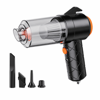 Excellent rapport qualité-prix : Ensemble aspirateur électrique portable 4-en-1 pour voiture en ABS et PS, avec chargement USB, capacité de 0,5 à 1 L et fonction de scellage sous vide