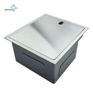 Lavello da <span class=keywords><strong>cucina</strong></span> nascosto di lusso lavello a scomparsa sottotop in acciaio inossidabile 304 con rubinetto piegato e <span class=keywords><strong>scarico</strong></span> - Product Image 1