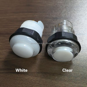 Pulsante Rotondo da 28mm con Foglia d'Oro e Illuminazione RGB 3.3v, Pulsante in Plastica Bianca per Macchine da Gioco Arcade, Slot Virtuali e Flipper - Product Image 6