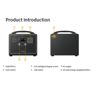 Station d'alimentation portable 300W 600W 1000W, batterie solaire rechargeable - Product Image 3