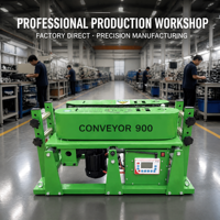 Convoyeur à câble avec chenilles, contrôle de vitesse à fréquence variable, liaison multi-machines sans fil
