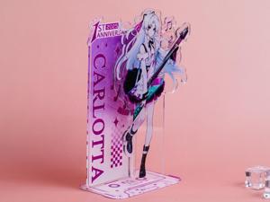 OEM Odm อนิเมะ Wuthering Waves คาร์ลอตต้า อะคริลิกสแตนดี้ ฉลองครบรอบ 1 ปี แบบสองสไตล์ ของตกแต่ง - Product Image 2