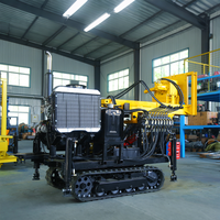 Machine de forage de puits d'eau, foreuse hydraulique montée sur chenilles, 200m 300m
