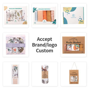 Üreticinin yumuşak örme gazlı bez Wrap battaniye 700 baskılar çift katmanlar 200TC iplik sayısı düz festivali yatak yenidoğan hediyeler - Product Image 6