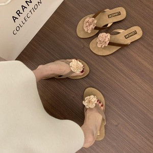 Stunning French Style Women's Summer Sexy Style 2026 New Arrival Chunky Heeled Flat Sandals Floral Comfort - Product Image 1