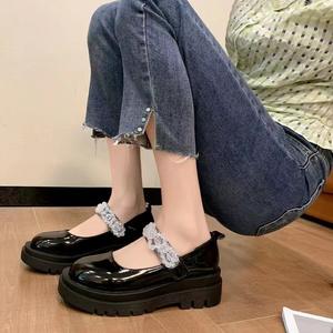 <span class=keywords><strong>Zapatos</strong></span> <span class=keywords><strong>de</strong></span> tacón alto para <span class=keywords><strong>mujer</strong></span>, calzado pequeño <span class=keywords><strong>de</strong></span> cuero, para verano, 2022 - Product Image 1