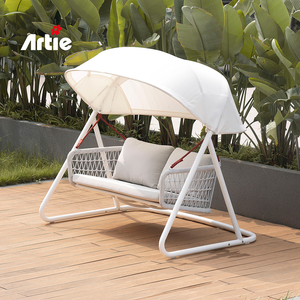 Artie Outdoor Furniture Patio Swings Hanging <strong>Egg</strong> Swing <strong>Chair</strong> <strong>Out</strong> <strong>Door</strong> With Stand Double Seater Swing Hanging <strong>Chair</strong> - Product Image 2
