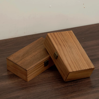 Boîte en bois rectangulaire haut de gamme en noyer, faite à la main, gravée et personnalisable, pour emballage de cadeaux, montres, bijoux et colliers