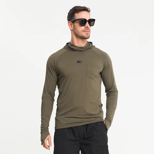 Logo personnalisé Chemise de pêche à manches longues pour hommes Camo Design UPF Polyester Performance Quick Dry Wear - Product Image 2