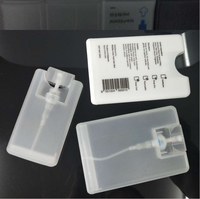 Bouteilles de parfum en plastique PP de 20 ml avec logo personnalisé, format carte de crédit, mini flacon de voyage en forme de carte, vaporisateur de parfum à fine brume