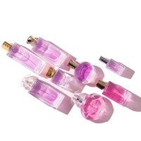 Botol Parfum Pria Kaca Transparan Hitam Doff Gradasi 30 ml 50ml 100ml Kosong Mewah Dapat Disesuaikan