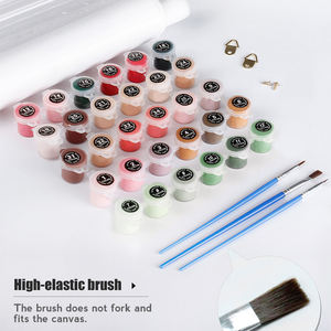 Kit de Pintura por Números DIY, Flor de Margarita, Pintura por Números para Adultos, Lienzo para Colorear, Dibujo de 40x50cm con Pinceles - Product Image 5