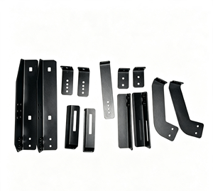 Kit de quincaillerie noir en métal pour poignée de meuble, avec serrure et bouton de traction rectangulaire, pour porte, tiroir et atelier - Product Image 3