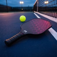 FX Fiberglas Pickleball Raketi Hafif PP Petek Özlü Raket, Yeni Başlayanlar, Yetişkinler ve Çocuklar için Özel Logolu