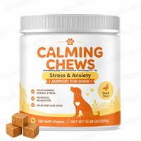 Comprimés calmants pour animaux de compagnie OEM, comprimés calmants pour chiens avec probiotiques, supplément vitaminique favorisant la relaxation