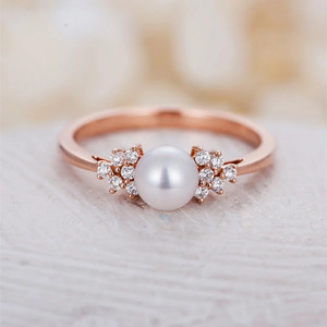 Anello Effetto Perla per Donne, Accessorio Minimalista alla Moda per Dito Mignolo, Regalo - Product Image 4