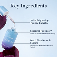 Logo personnalisé coréen verre peau sérum calme et répare apaise la peau avec exosomique et peptides sérum accepter OEM ODM