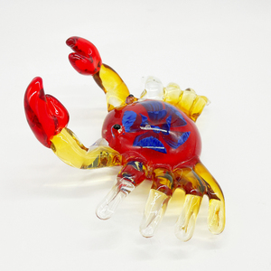かわいい手作りガラス吹くヤドカリガラスアート彫刻