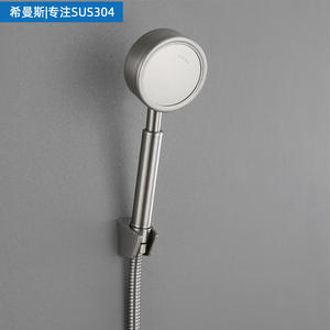 Grifo de Ducha Ximansi de Acero Inoxidable 304, Monomando, Acabado Cepillado, Juego de Ducha con Efecto Lluvia - Product Image 2