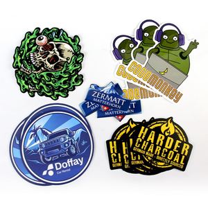Vente directe d'usine, autocollants découpés sur mesure, autocollants en vinyle imperméables économiques pour cadeaux promotionnels d'entreprise, commande en gros - Product Image 4