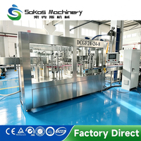 Ligne de remplissage de boissons gazeuses Sokos CO2, machine de remplissage de boissons gazeuses pour boissons gazeuses en bouteille PET