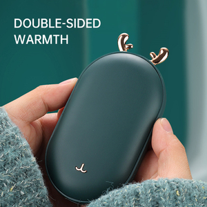 Cadeau chaud Mini mignon hiver 5200mAh voyage Powerbank Portable réutilisable dessin animé poche Double face chauffage USB chauffe-main plus chaud - Product Image 2