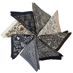 Pochette de costume en twill de soie double face personnalisée, motif cachemire de qualité, imprimé floral en soie, pour homme, en promotion - Product Image 2