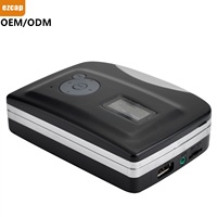 Reproductor de cassette portátil Walkman con convertidor compatible con cinta de auriculares de 3,5mm a convertidor de cassette Mp3 Ezcap230