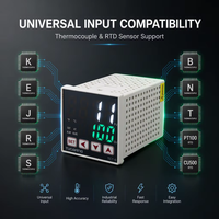 Contrôleur de température PID à 32 segments ODM/OEM TC7 avec affichage LED, alarme double groupe, thermostat industriel pour machines d'emballage