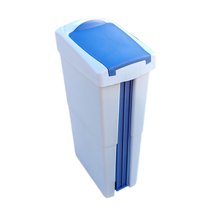 Poubelle d'hygiène féminine 21L en plastique à pédale, rectangulaire, pour cuisine, salle de bain, gain de place, corbeille à papier pour la chambre des femmes - Product Image 3