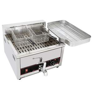 Friteuse à poulet électrique à température contrôlée pour restauration rapide, vente chaude, comptoir, 17 litres - Product Image 2