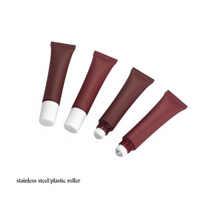 <span class=keywords><strong>Tube</strong></span> de baume à lèvres LZ Pack 15ml bordeaux chocolat élégant et luxueux, <span class=keywords><strong>tube</strong></span> vide pour gloss à lèvres avec applicateur métallique, logo personnalisé - Product Image 5