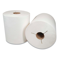 8 pouces X 800 pieds 6 rouleaux/carton ultra absorbant TAD 28 Gsm doux fort haute capacité 1 pli 2 plis compatible essuie-mains rouleau de papier