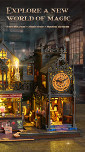 Vente en gros de maisons miniatures magiques assemblées à la main, puzzle en bois 3D, ornement artisanal fantastique créatif, cadeau personnalisé pour la décoration de la maison - Product Image 2