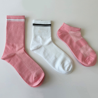Chaussettes de sport fines à logo personnalisé, respirantes et à séchage rapide, 100 % coton, pour le yoga, la danse et la gym