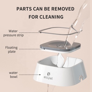 ELS Pet Road Refresher <strong>No</strong> <strong>Spill</strong> <strong>Dog</strong> <strong>Water</strong> <strong>Bowl</strong> Not Wet Mouth Wet Beard Pet <strong>Dog</strong> <strong>Bowl</strong> <strong>Water</strong> Splash Prevent Buoyant Force <strong>Bowl</strong> - Product Image 4