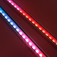 DC24V architectural 24W IP65 contour médias mur rondelle Pc corps adressable RGB Led Tube façade éclairage
